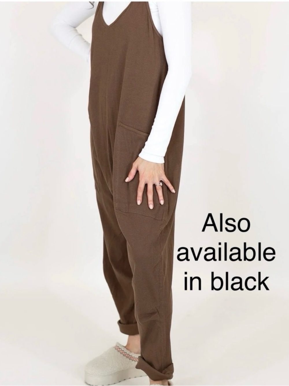 Talulah medium jumper jumpsuit in black or brown boutique